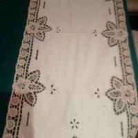 centrino rettangolare cotone e uncinetto 