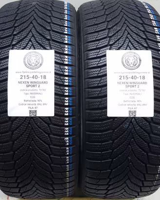 2 GOMME 215 40 18 NEXEN A72782