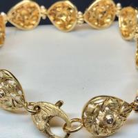 Bracciale fiorentino handmade oro giallo 18kt