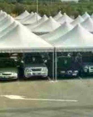 Dispon. 4 Gazebo da 2  posti auto