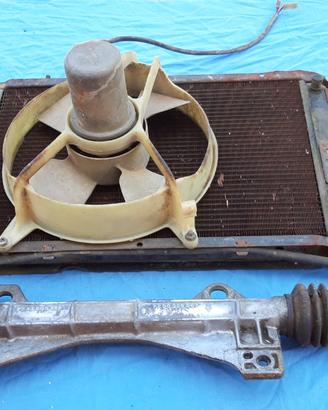 Renault 5-4 radiatore, ventola, scatola sterzo