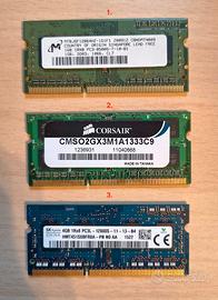 Memoria Ram So-Dimm DDR3