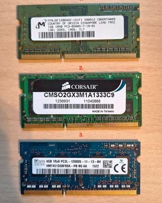 Memoria Ram So-Dimm DDR3