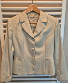 Giacca Blunauta verde perlato 100% seta TG 40
