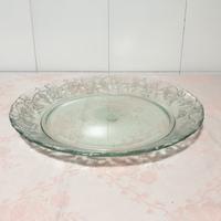 Piatto da portata Vintage in vetro lavorato cm.32