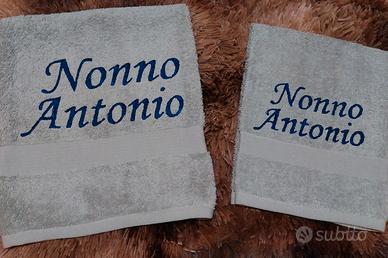 asciugamani personalizzate Nonno Antonio