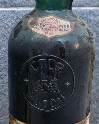 Bottiglia rara Coca Buton Bologna epoca con piombi