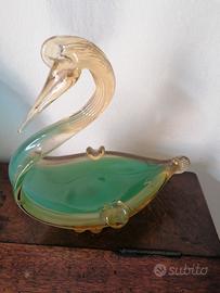 cicogna vetro murano 