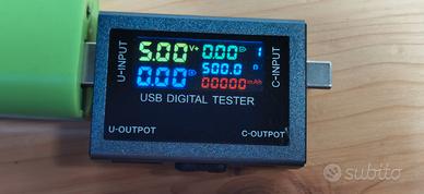 USB Digital Tester Multimetro – USB-A e USB-C