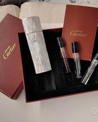 Cartier portaprofumo da borsetta con 3 essenze