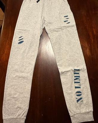 pantalone tuta  felpato ragazzo 