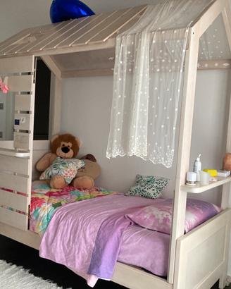 Letto bambino montessori in legno massello
