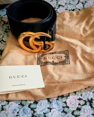 cintura in pelle originale GUCCI MARMONT doppia GG