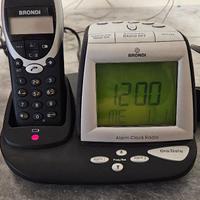 Brondi Best Radio Clock Telefono Cordless