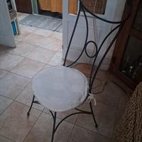 sedia n ferro battuto 