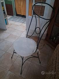 sedia n ferro battuto 