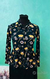 🦋Camicia donna maniche lunghe a fiori/S cotone 🦋