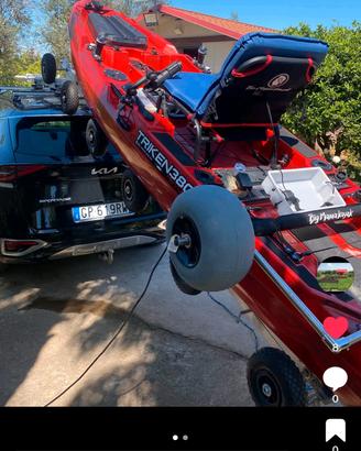 Porta kayak Motorizzato per tetto Auto 