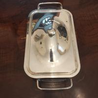 Pirofila Vintage PYREX con Supporto e Coperchio