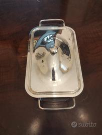 Pirofila Vintage PYREX con Supporto e Coperchio