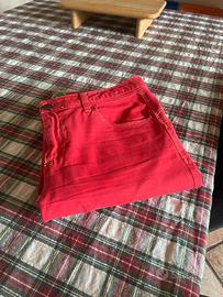 Benetton - pantalone lungo - rosso - taglia 29