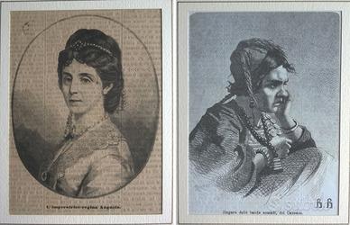 Stampe Antiche Ritratti di Donne 1971/72/89