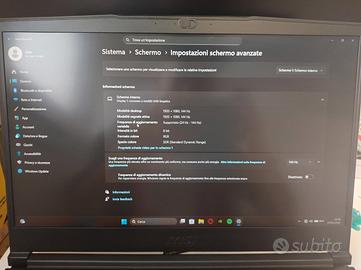 Notebook gaming MSI GF 64 thin