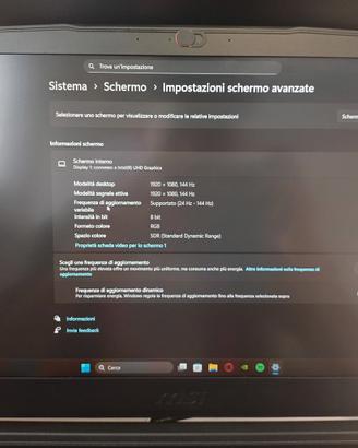 Notebook gaming MSI GF 64 thin
