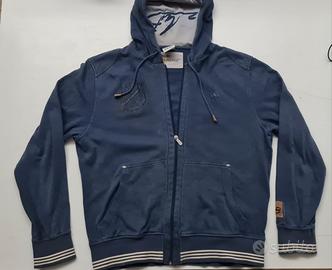 felpa blu con cappuccio ADIDAS