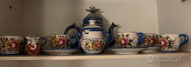 Servizio te’/caffe’ vintage ceramica ALESSI NOVE