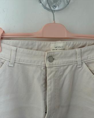 Jeans cargo beige taglia 42