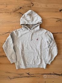 Gramicci Felpa Hoodie Grigia Logo Ricamato