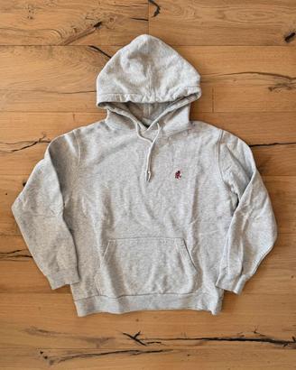 Gramicci Felpa Hoodie Grigia Logo Ricamato