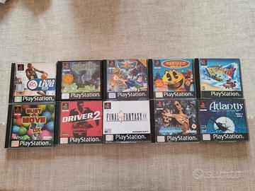Lotto 10 videogiochi PS1 PlayStation Pal Ita Multi