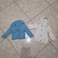 Felpa neonato 0-6 mesi (2 pezzi)