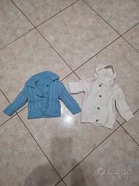 Felpa neonato 0-6 mesi (2 pezzi)