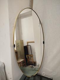 specchio vintage anni 50 ovale 