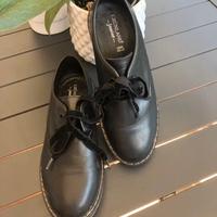 Scarpe Oxford Grunland in pelle nera tg 35