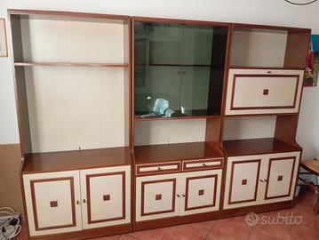 Mobile Soggiorno Vintage Legno e Crema