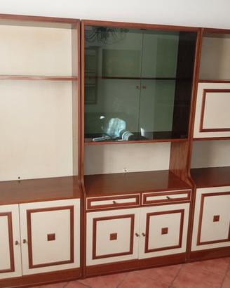 Mobile Soggiorno Vintage Legno e Crema