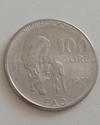 Moneta 100 Lire Fao Anno 1979