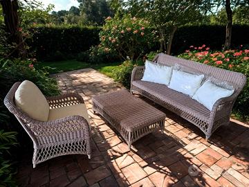 Set da giardino in rattan