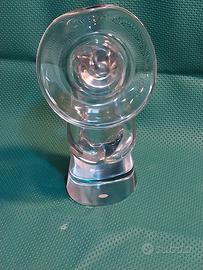 Vecchia statuetta vintage in cristallo 