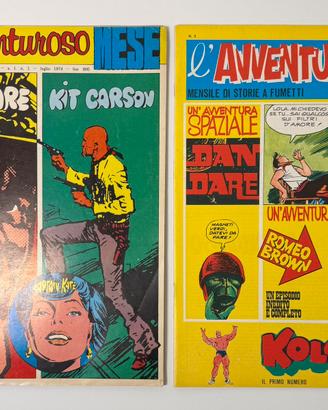 Lotto 4 Riviste Fumetti Vintage 1974/1975