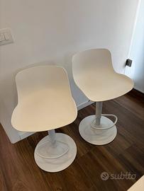 Set 2 Sgabelli bianchi