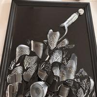 Quadro / lampade  realizzate a mano