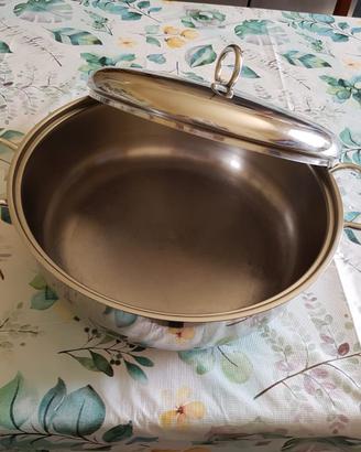 Pentola in Acciaio Inox con coperchio