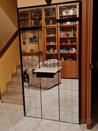 Attaccapanni a specchio con luce