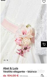 Vestito elegante per cerimonia, prima comunione.