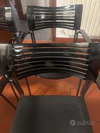 sedie molto belle nere 